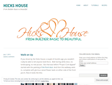 Tablet Screenshot of hicks-house.com